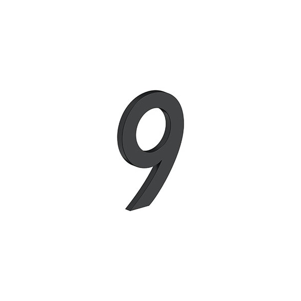 Deltana 4 NUMBER 9, B SERIES, STAINLESS STEEL in Paint Black RNB-9U19 - main